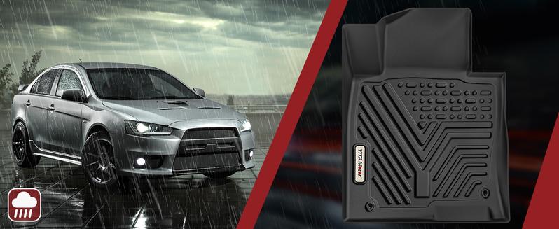 YITAMOTOR All Weather Floor Mats for Jeep Grand Cherokee, Jeep Grand Cherokee/Dodge Durango, Custom Fit Floor Liners for 1st & 2nd Row, Black car  floor  mats car mat