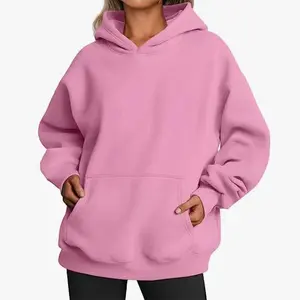 Womens Oversized Hoodies Fleece Sweatshirts Long Sleeve Sweaters Pullover Fall Clothes with Pocket Springtok Casual Crop