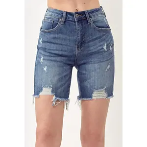 Risen High Rise Medium Bermuda Shorts