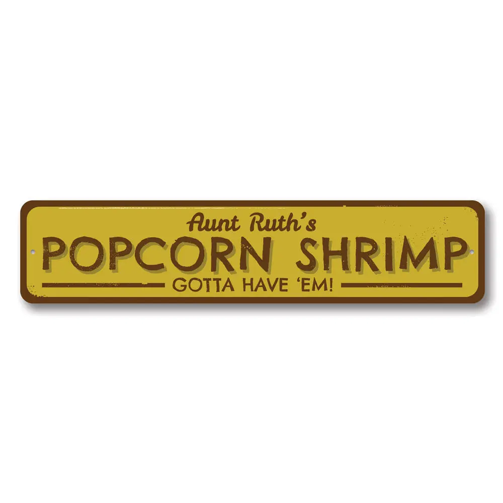 Popcorn Shrimp Sign