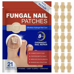 21/42/63 Pcs Fungal Nail Patches, Easy To Use Long Lasting Gentle on Nails Foot Care Patches, Suitable for All Skin Types, Fungal Nail Patches, Nail Care Solution