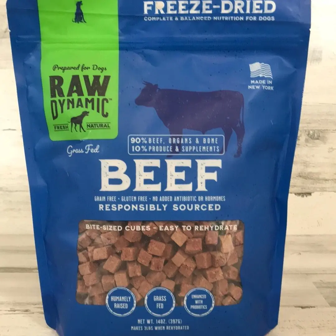 Raw Dynamic Freeze-Dried Beef Dog Food
