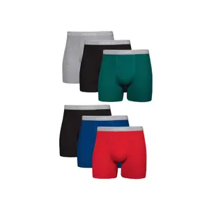 Hanes mens Underwear Boxer Briefs Pack, Cool & Breathable Cotton Moisture-wicking Underwear for Men, No Ride Up