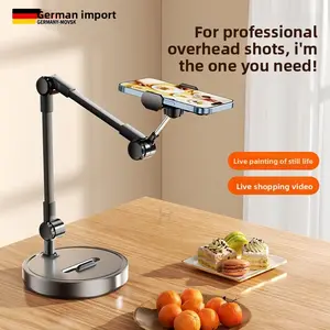 Professional overhead shooting] Mobile phone holder desktop live broadcast selfie stick tripod shooting food recording video artifact online class