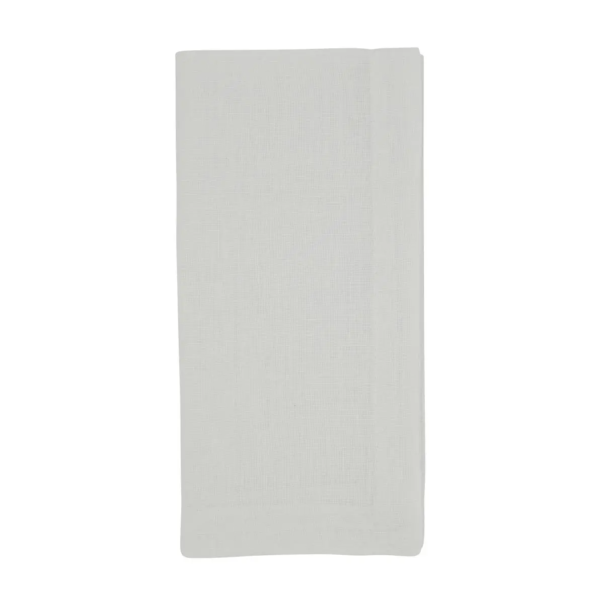 Saro Lifestyle 9905.W10S Solid Plain Unprinted Linen Cloth Tea Napkins - 10 in., White, Set of 4 for Table Setting