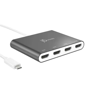 USB-C™ to 4-Port HDMI™ Multi-Monitor Adapter