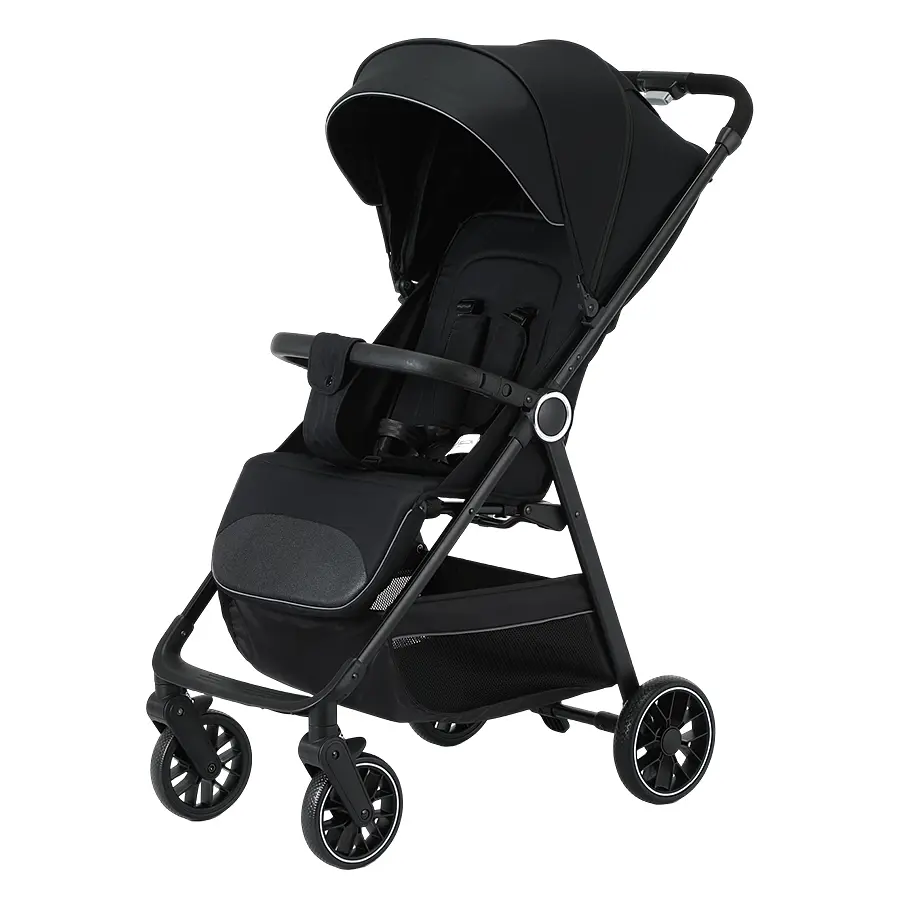 Lightweight Baby Stroller, All-Round Stroller for Babies 0-3 Years Old: One-Click Fold, Zippered Extended Sun Canopy, Only 11.68 lbs, Features Large Storage Basket,  Suitable for Travelling #DealsForYouDays