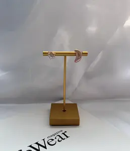 E19-The 'Celeste' Poetic Pearl Studs – An Asymmetrical Celestial Duo. pearl earrings #studearrings #mismatchedearrings #celestialjewelry baroque pearls #daintyjewelry #coquetteaesthetic #dreamcore #minimalistjewelry #giftsforher #jewelrytok