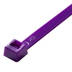 Act Fastening Solution ACAL-07-50-7-C 7 in. 50 lbs Cable Tie, Purple - 100 per Bag