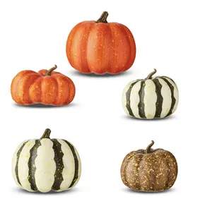 Harvest Mini Foam Pumpkins, Assorted, 5 Pack, by Way To Celebrate