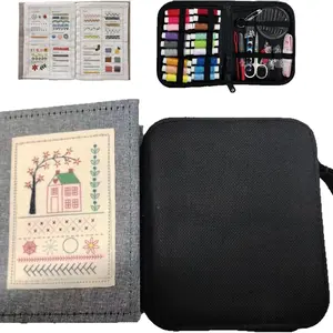 Embroidery Pattern Practice Book, Complete Tutorial Guide for Embroidery Beginners, DIY Handmade Needlework Manual with Detailed Instructions, Portable