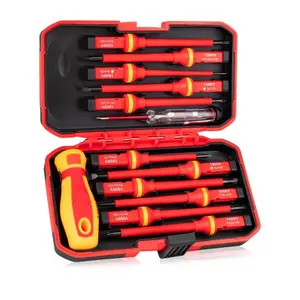 Insulated Electrician Screwdriver Set, Safe for Live Wire Work, Reliable Insulation Performance, Essential for Electrical Installation & Repair