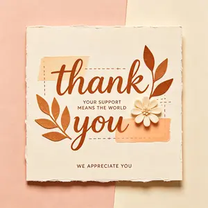 3-SOVS Thank You Card – Complimentary Gift Insert (1 Count)
