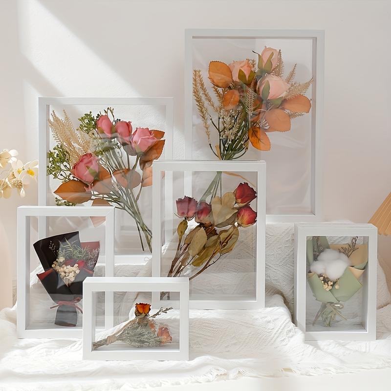 3D Hollow Dried Flower Frame, DIY Wall Hanging Specimen Box, Rose Display Frame, Painting Frame, Storage Flower Frame, Valentine's Day Gift