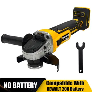 Cordless angle grinder is compatible with Dewalt 20V MAX batteries, 4-1/2" brushless grinder, grinder M18 for cutting, grinding, polishing (battery not included)