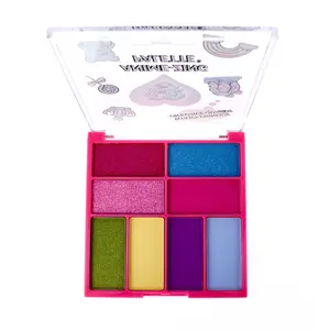 KimChi Chic Beauty Anime-Zing Eyeshadow Palette - 8 Pigmented Colors, Easy to Blend, Cosmetic Makeup Glitter Glam Blue Green Pink Glow