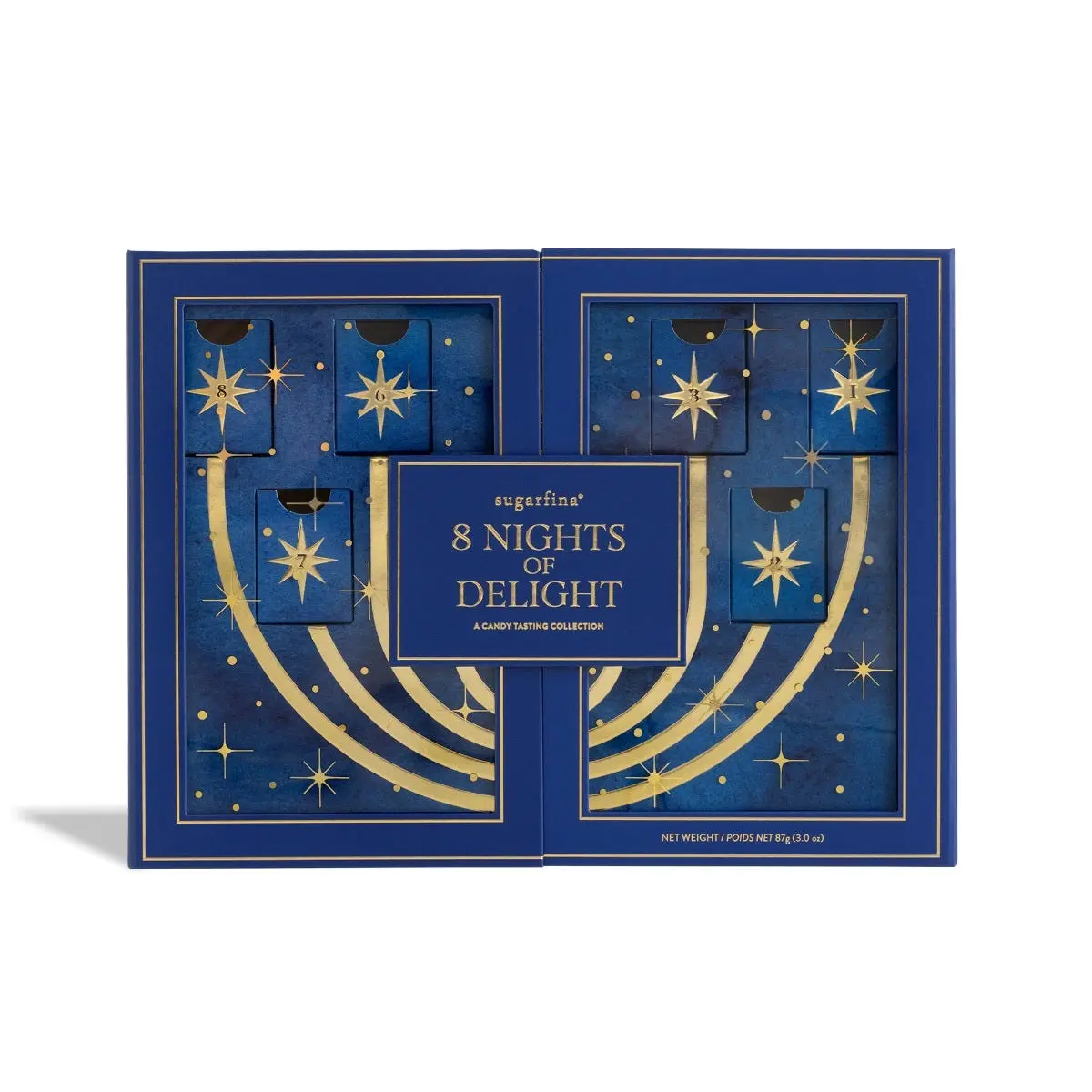 Sugarfina 8 Nights of Delight Candy Tasting Collection | Hanukkah Advent Calendar | Kosher Candy