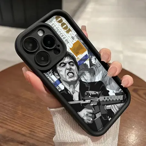 Soft Shockproof Scratch-Resistant Silicone TPU Bumper Phone Case - Slim Fit Creative Scar Face Painted Cover, Multi-Model Casing for iPhone 17,16 Pro Max,16E,15 Plus,14,13,12,11,XS,XR, Fashionable Protection Gift for Family, Mobile Phone Accessories