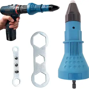 Cordless Electric Rivet Gun Adapter Kit, Rivet Nut Drill Adapter for Electric Tools, Manual Insertion Tool for Efficient Fastening