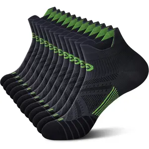 Ankle Compression Sock  Men and Women 2/4/6 Pairs, Low Cut Compression Running Sock with Ankle Support