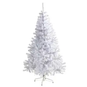 Nearly Natural  6 ft. White Artificial Christmas Tree with 680 Bendable Branches