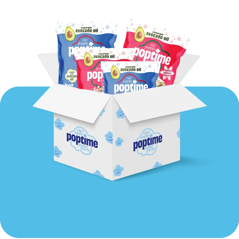 Poptime Holiday Duo Popcorn Pack – Case of 4