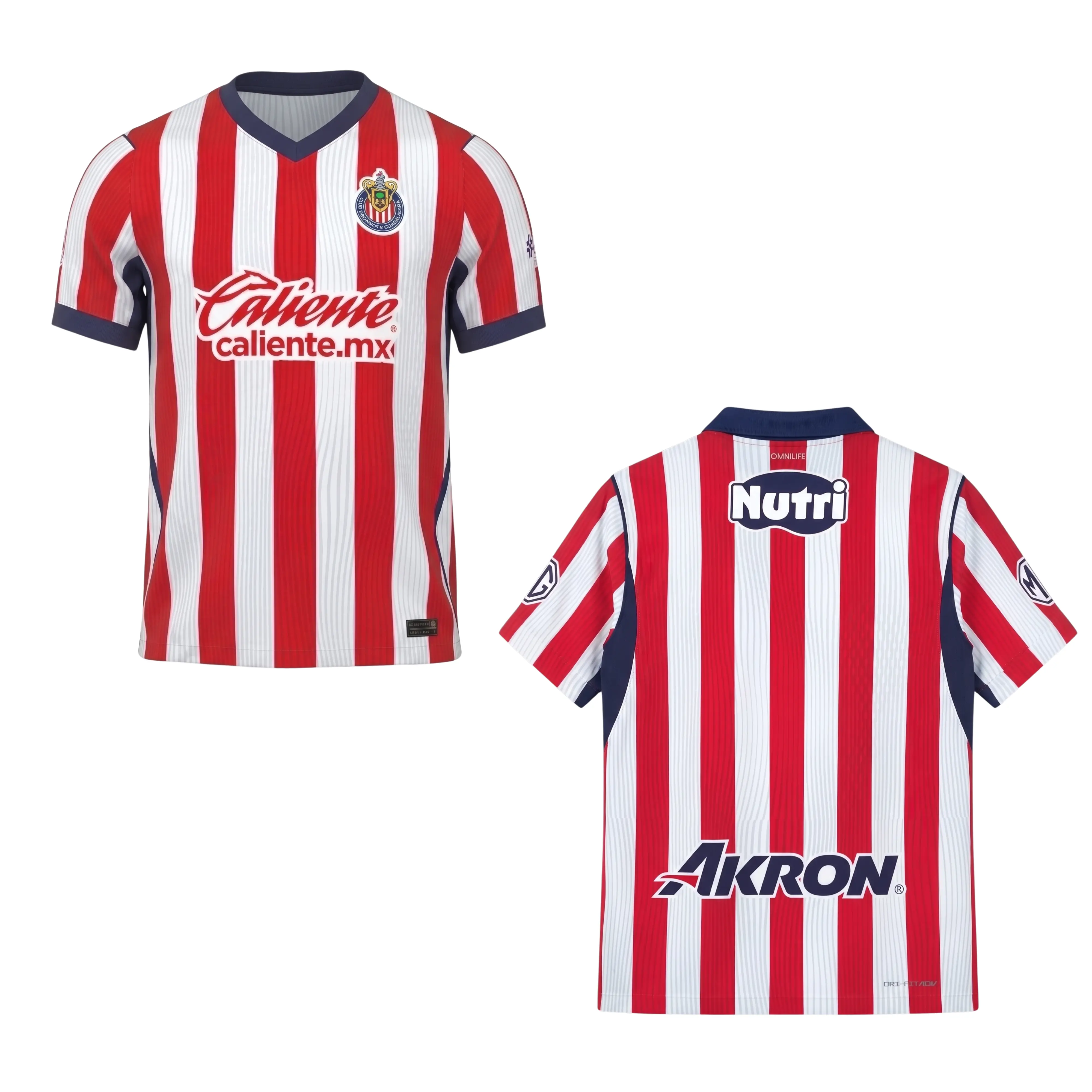 Chivas CD Guadalajara 2026-2027 Mexico Men's Home Blue Short-Sleeve Soccer Jersey, Fan Edition Match Day Apparel for Men and Women