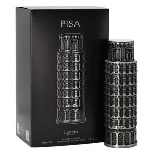 Lattafa Pride Pisa Eau de Parfum for Men, 3.3/3.4 oz, New in Box, Long Lasting Aromatic Citrusy Citrus-Woody Fragrance with Cedarwood Heart, Unisex Wear
