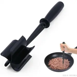 Meat Chopper, 5 Curve Blades Ground Beef Smasher, Heat Resistant Hamburger Smasher Tool, Nylon Potato Masher Utensil, Ground Meat Chopper, Meat Separator Tool for Hamburger, Non Stick Mix ChopperXXALUE BAZAAR11