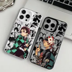 Kamado T-Tanjirou Anime Phone Case For iPhone 17 16 15 14 13 12 11 Pro Max Air Matte Laser Aurora Shockproof Funda  Anti-Drop Anti-Fingerprint Cover