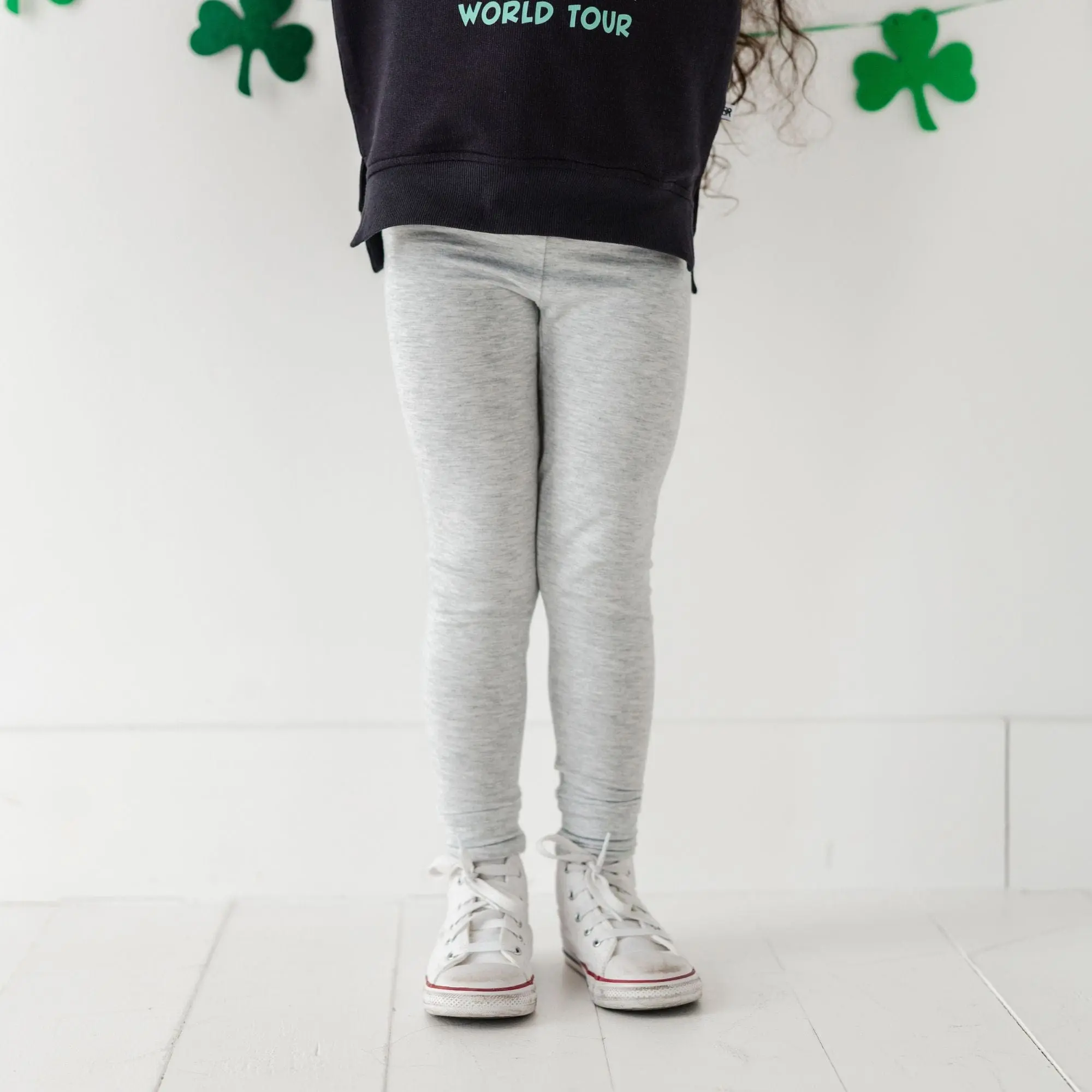 Heather Grey Bamboo Leggings