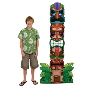 70" Tiki Totem Pole Cardboard Cutout Stand-Up