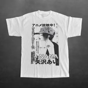 NANA Anime Manga Tee, Retro Manga Anime Graphic, Retro Manga Anime Graphic, 2000s Shirts, Retro Anime 90s Shirt, Unisex Cotton Crewneck T-Shirt Menswear Womenswear Streetwear Top