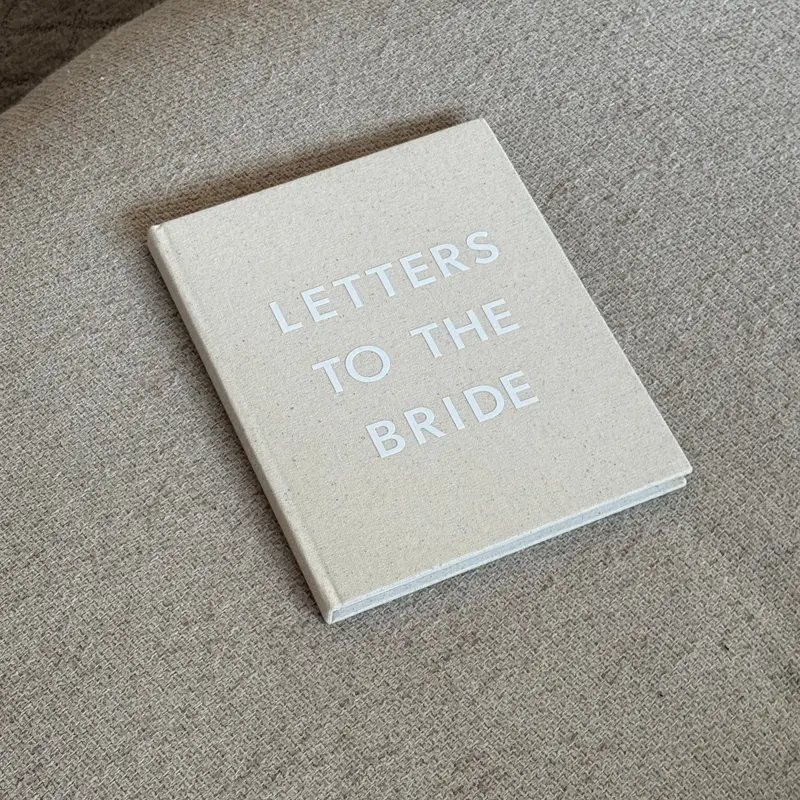 Letters to the Bride Book in Classic Linen