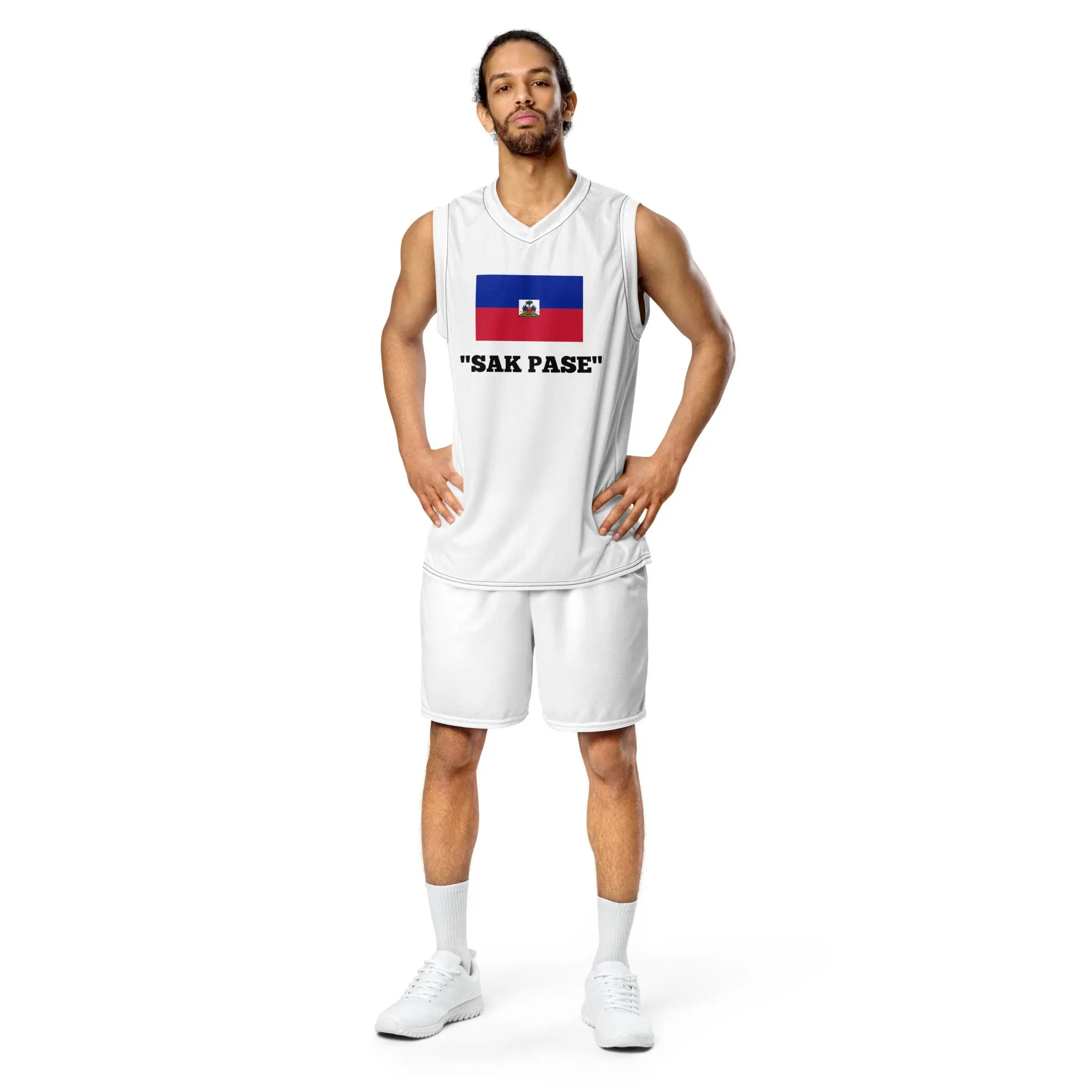 Recycled unisex basketball jersey