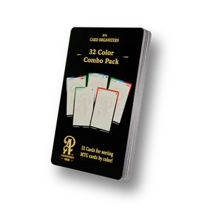 32 Color Combo Pack Magic the Gathering Organizer Cards: 32 cards for organizing magic the gathering trading cards by color