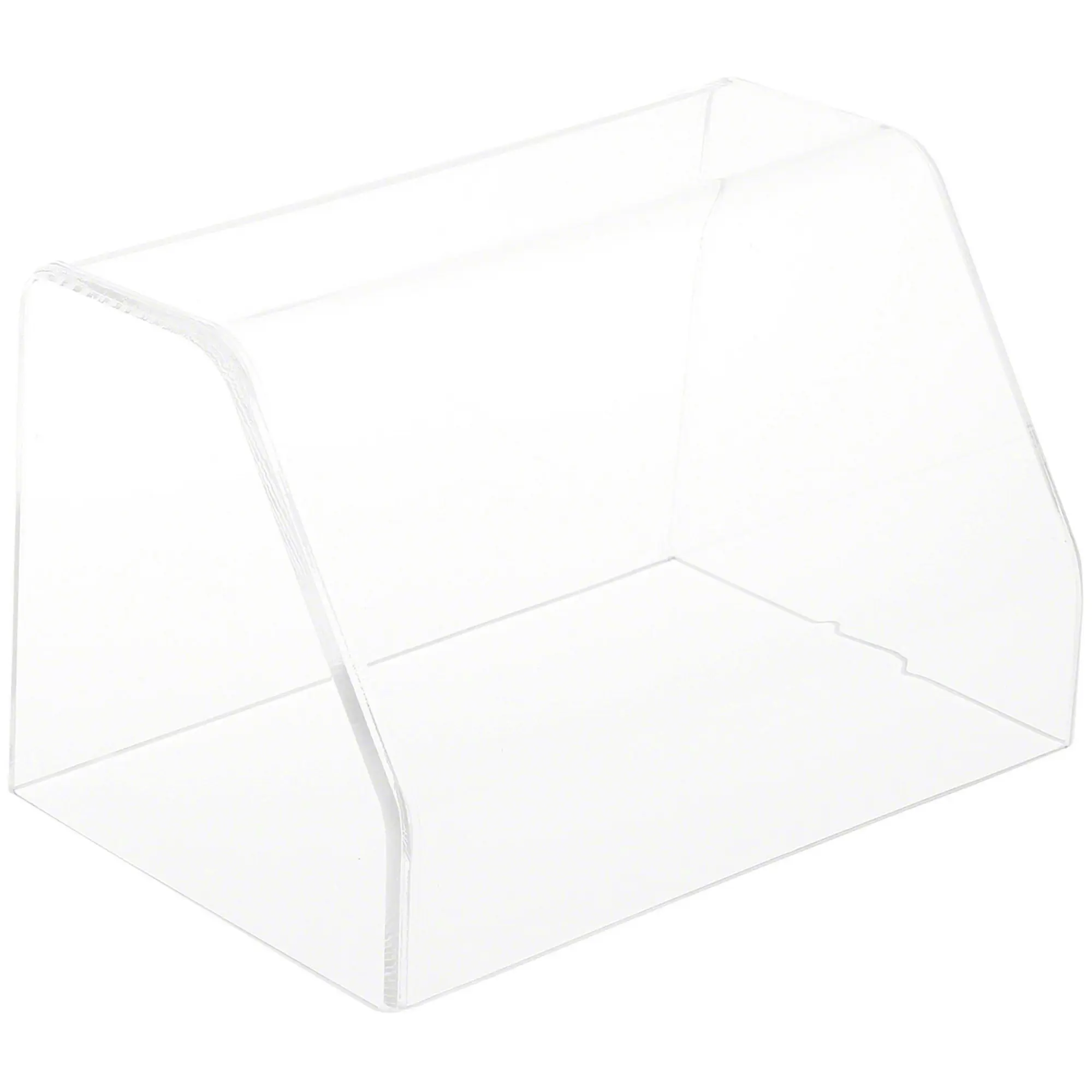 Plymor Clear Acrylic Slanted Front Display Case with No Base