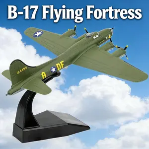 1:144 Scale B-17 Flying Fortress Memphis Belle Bomber Metal Model Military Model Fairchild Republic Diecast Plane Model for Collection