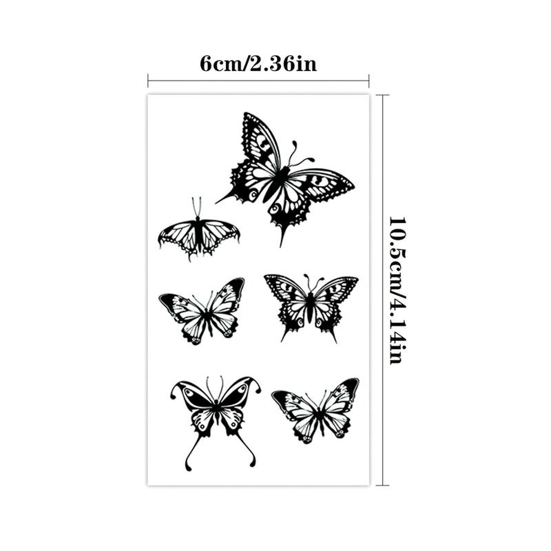 Butterfly, Moon, And Planet Waterproof Temporary Tattoo Stickers,Body Art Fake Tattoos For Men And Women, Suitable For Arms, Legs, Shoulders, And Waist,Perfect For Festivals, Parties, Gifts, Holidays, And Valentine'S Day.