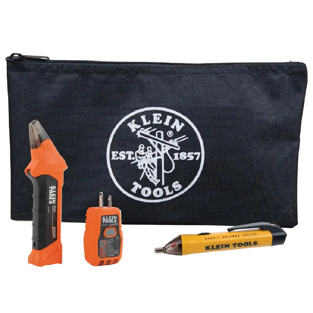 Klein Tools 80064 AC  Kit with GFCI Digital  Finder, Non-Contact Voltage Tester Pen and Zipper Bag, 3-Piece