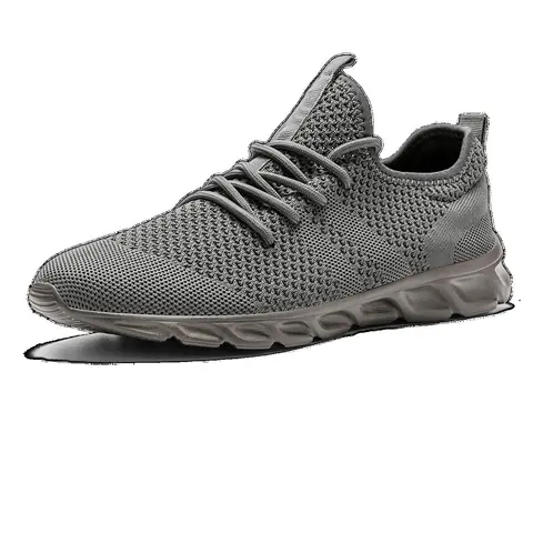 Men's Solid Color Breathable Mesh Running Shoes, Sporty Running Shoes, Casual Comfortable Lightweight Lace Up Sports Shoes, Running Sneakers, Workout Sneakers, Running Sports Footwear