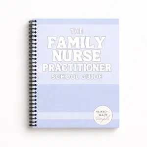 The Family Nurse Practitioner School Guide – FNP Spiral Notebook, Clinical Study Notes, Nursing School Workbook, NP Exam Prep