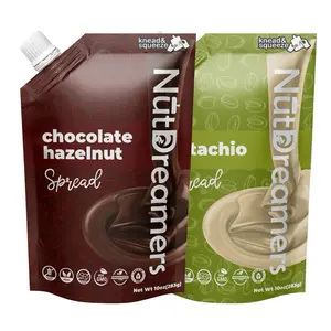 Nut Dreamers Duo - Chocolate Hazelnut & Pistachio Spreads - Vegan, Keto-Friendly, Gluten-Free, Palm Oil-Free - Natural, Peanut nut snack