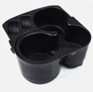 CROSSDESIGN Fit For 2007-12 Nissan Altima Black Center Console Cup Holder & Liner