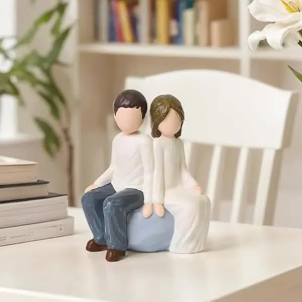 Teen Boy and Girl Gift, Brother and Sister, by My Side, Gifts for Sister from Brother, Gift for Brothers from Sisters to Celebrate Unbreakable Bonds, Sculpted Hand-Painted Figure, Room Decor for Girls