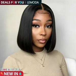 【DEALS FOR YOU] Lemoda Bob Wig Human Hair 2x6 Lace Front Wigs Human Hair Pre Plucked 200% Density Short Bob Wig For Black Women summerwins