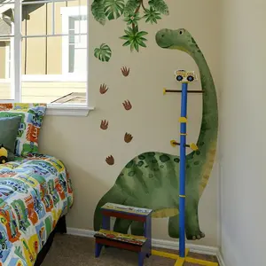 Dinosaur Tree Decorative Wall Sticker, Dinosaur Footprint Animal Forest Wallpaper, Ideal for Bedroom Living Room Dining Room Home Decor