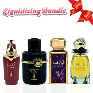 Kashmir, Sensual Oud, An Island & Angels of Heaven Eau de Parfum Sprays 100ml (3.4 oz) by Risala(Bundle)
