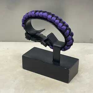 Black and purple  Paracord bracelet
