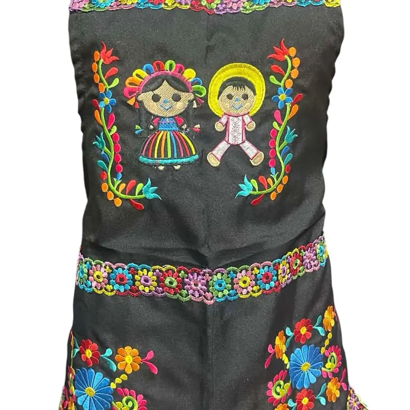 Embroidery Mexican Apron Kitchen Embroidery Mexican Apron Kitchen